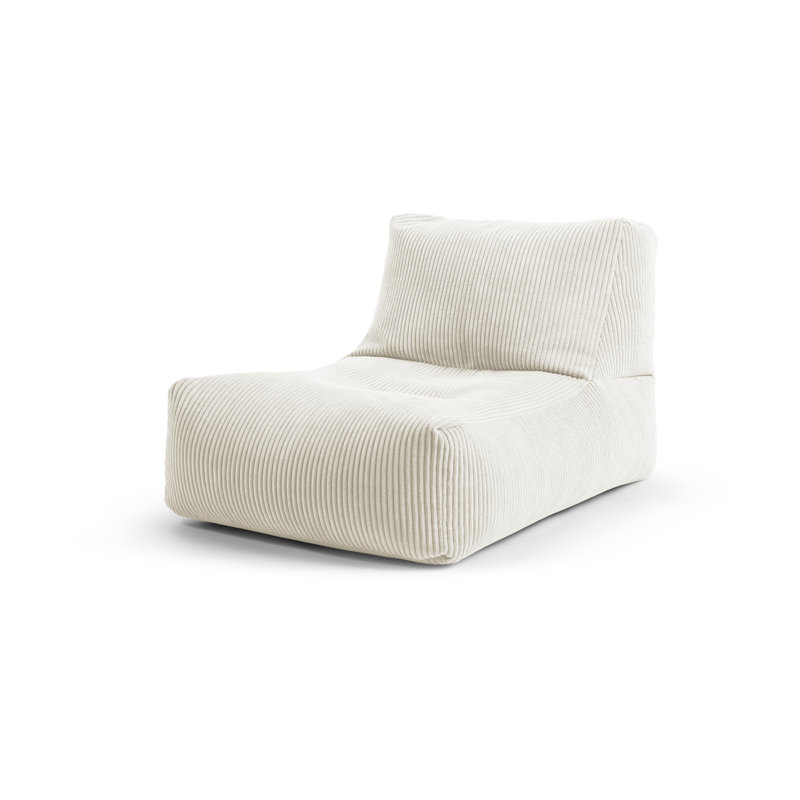 Shara Rock Bean Bag Lounger, Beige