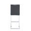Ensemble de 4 tabourets de bar gris pour l'extérieur