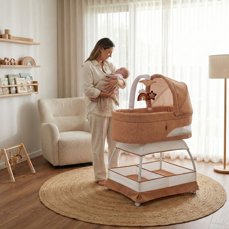 Berceau Sweetli Nurture, Beige / Blanc