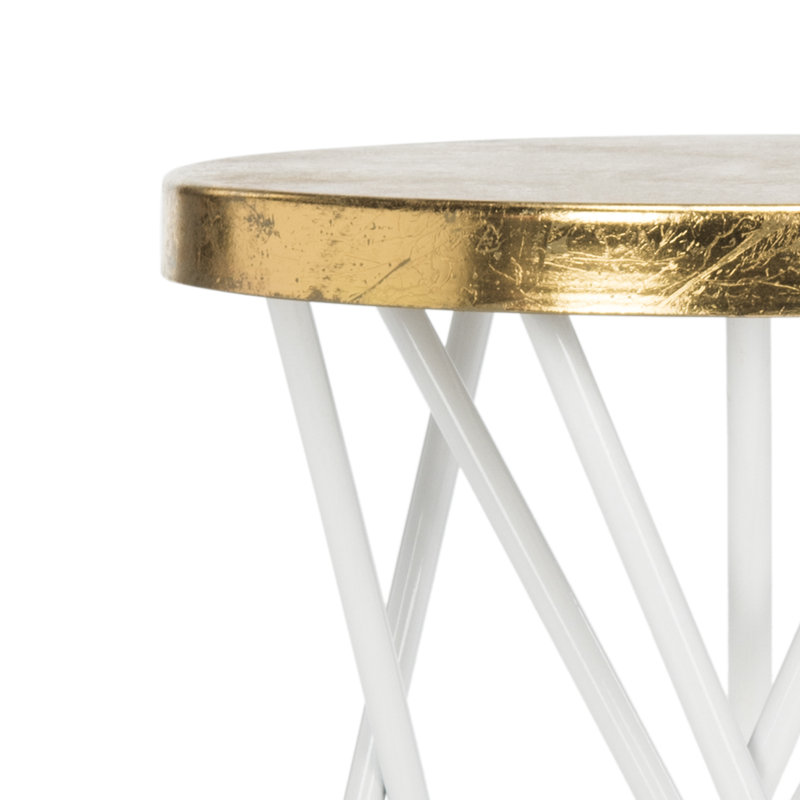 Tabouret de bar et de comptoir Lulabelle, Blanc, Tabouret de comptoir (assise de 24 po de hauteur)