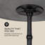 Blumfeldt Round Stone Outdoor Bistro Table