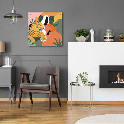  'Mother Nature 4' by Arctic Frame Acrylic Glass Wall Art, 24" x 24"