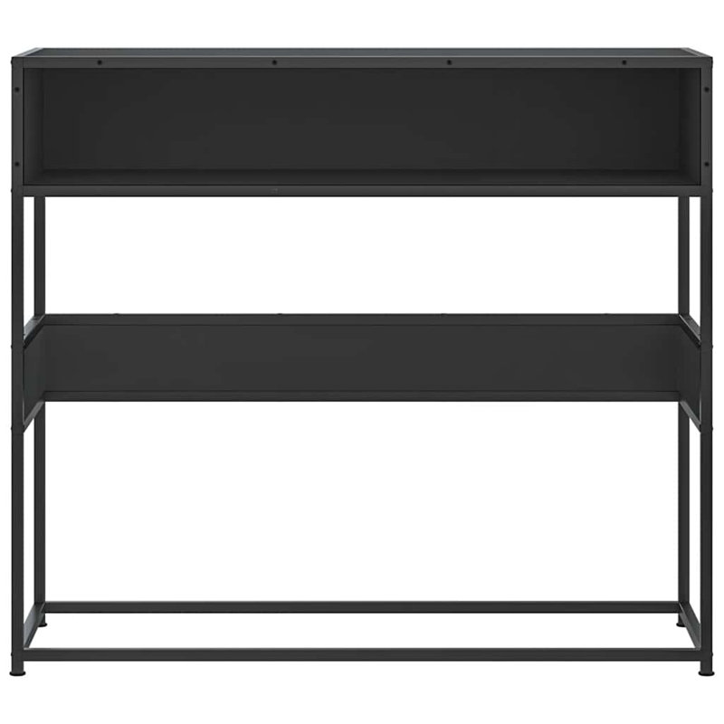 Console Table Black 90X35x80 Cm Engineered Wood, Black