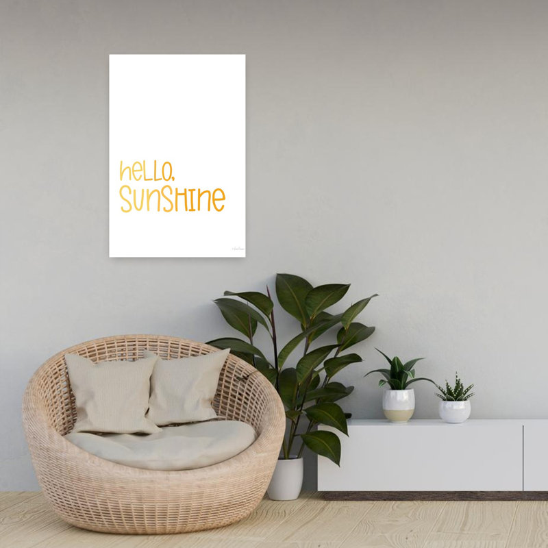 Hello Sunshine, art contemporain abstrait, H 24 po x l 16 po