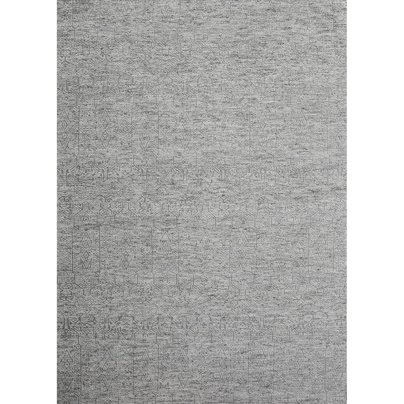 Tapis gris clair marocain de haute qualité noué à la main, Rectangle 6 pi x 9 pi