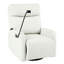 Chaise berçante pivotante 360 ° - Design confortable gris pour le plaisir