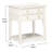 White 2-Drawer Tray Top Nightstand-2007319991