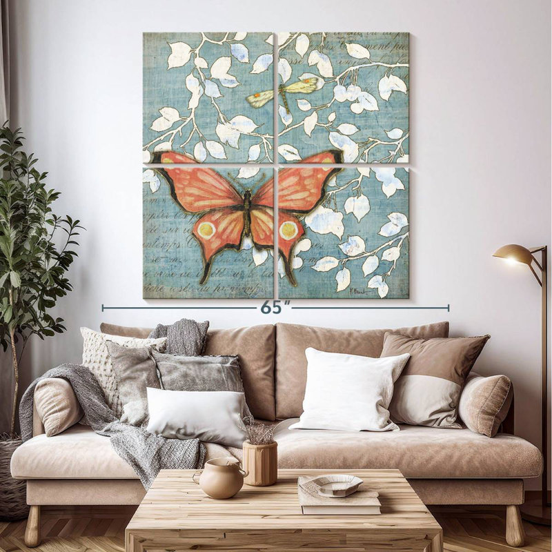 Brampt Mariposa Butterfly I, 50" H x 50" W