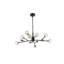 Luminaire suspendu unique à 12 lumières Akisha-1721530407