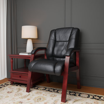 Baucom Reception Chair with Manufactured Wood Frame