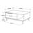 Modern Walnut Coffee Table with Metal Legs, 35.4 x 14.8 x 23.4 inches | 100% Melamine Coated Particle Board, Thickness: 0.7 inches | Stylish Industrial Design, Perfect for Living Room & Contemporary Spaces-1702470096