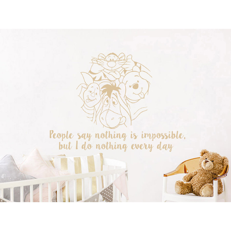Décalcomanie murale winnie classic the pooh, Beige