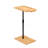 Couch Tray Table Bamboo Height Adjustable Side Table For Sofa C-Shaped Oval End Tables With Slots For Bed & Chairs In Living Room & Bedroom