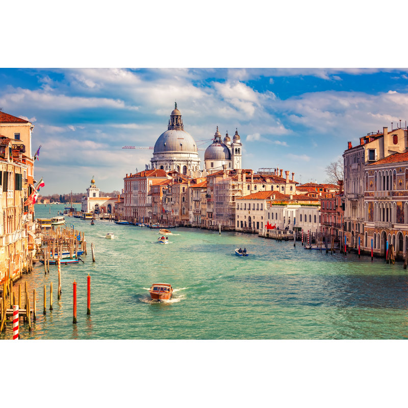 Venice at Sunny Evening - Photographie sur toile tendue, H 8 po x l 12 po