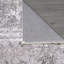 Tapis gris en polyester tissé à la machine Feodora-1713505139