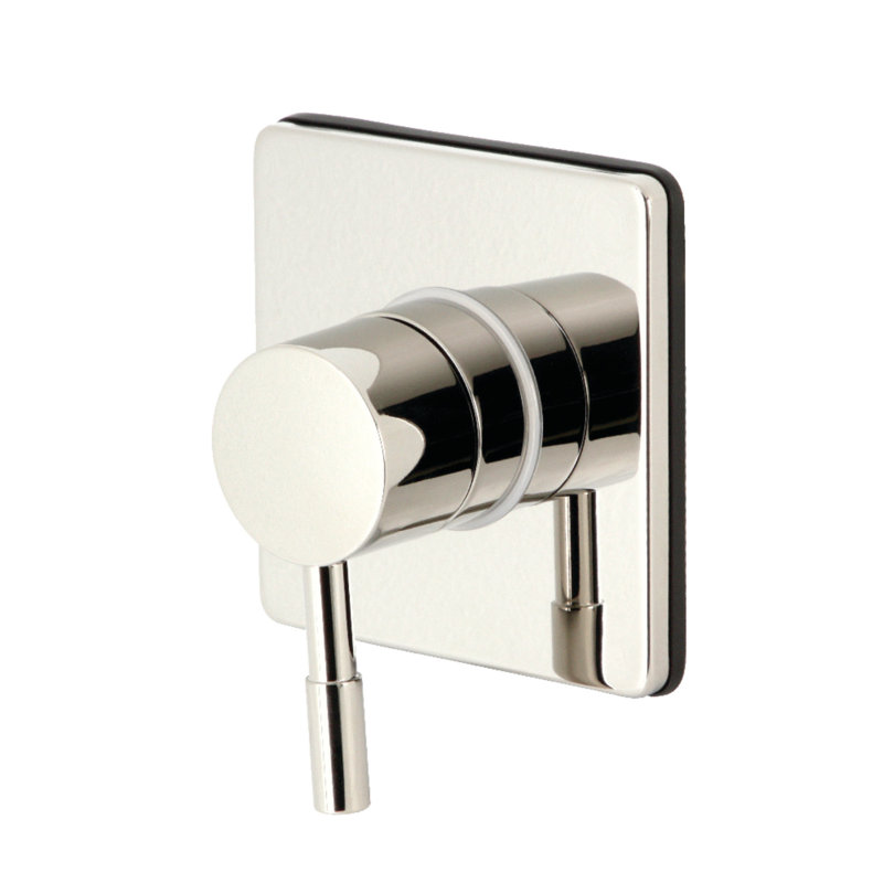 Soupape à trois voies à poignée simple avec ensemble de garniture Concord, Nickel poli