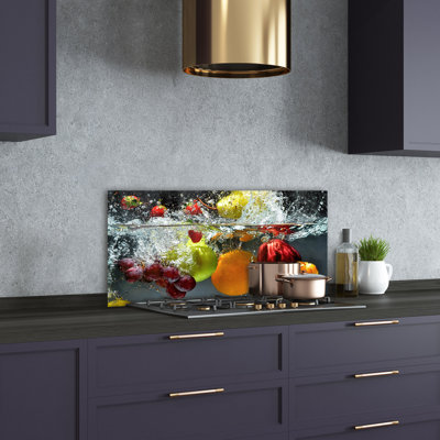 50cm W x 100cm L Glass Peel and Stick Panel