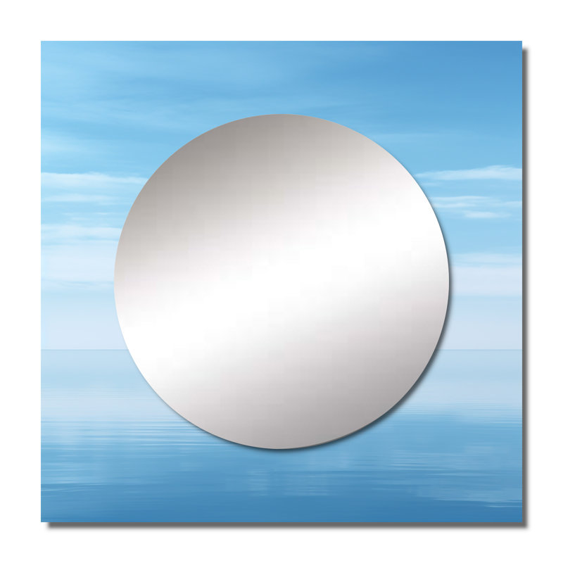 Folmer - Minimalism Square Mirror Wall Decor For Bedroom, 23" x 23"