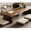 Table basse rectangulaire en bois massif noisette-108974041