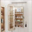 Armoire à bijoux avec miroir pleine longueur, porte ou fixation murale, rangement verrouillable, éclairage intérieur, forme irrégulière