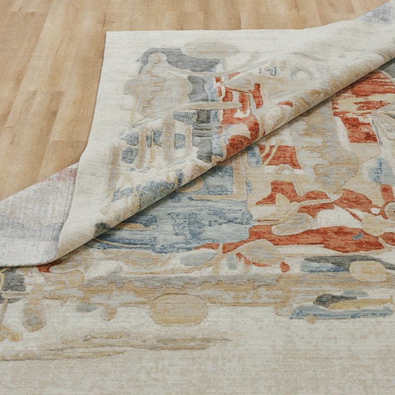 Studio Glyphs by Katie Merz Mist Multi Wool Handcrafted Area Rug, Runner 2'6" x 10'