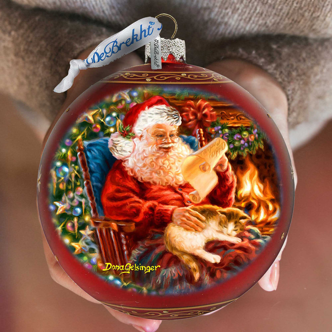 5.5'' Glass Animals Ball Ornament G Debrekht