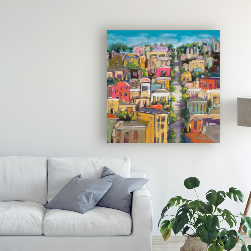 Reproduction d’art sur toile tendue « City Color II » par Jennifer Gardner