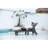 Lounge Chair Outdoor With Wood Texture, Oversized Chaise Lounge Chair With 5 Positions, HDPE, Patio Lounge Chair With Wheels & Cup Holder For Pool, Deck, Poolside-1988656135