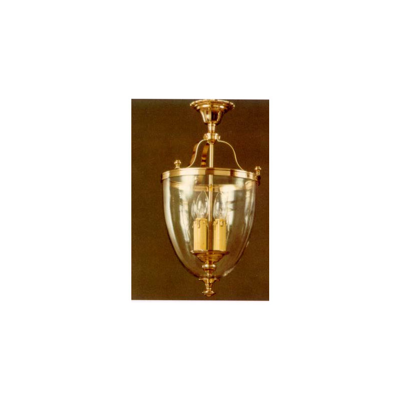 Begaye 4 - Light Brass/Polished Bowl Pendant
