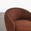 Chaises demi-tonneau pivotantes modernes avec base en bois-542708889
