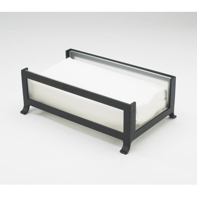 Soho Napkin Holder with Frosted Glass Sides