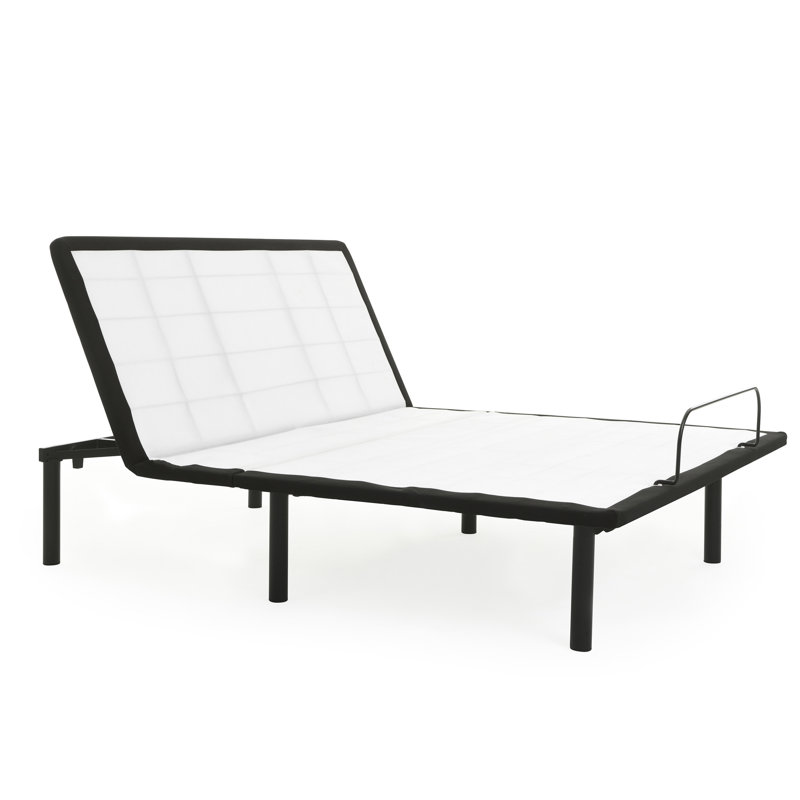 Tête réglable tête haute pour lit grand en gris métallique - offre des positions confortables et soulage l'inconfort articulaire avec contrôle, confort supérieur