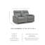 Causeuse inclinable avec console Waldorf