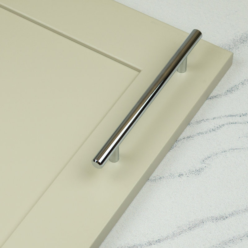 Polished Chrome T-Bar Handles , 128mm