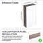 Armoire de toilette 14 po avec rangement, armoire à pharmacie murale avec porte miroir, tablettes en verre réglables, contreplaqué