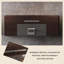 Bureau brun-gris simple et luxueux de 102,36 po-265079802