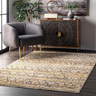 Tapis jaune Cathy Southwestern
