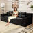 Boneless 71" Corduroy Loveseat Sofa, 3-Seater Cloud Couch, Boneless Couch in a Box, Comfy Deep Seat Sofa with Memory Foam, Pillows and Wide Armrests, Modern Small Couches for Small Spaces, No Assembly(71 inch diagonal armrest)-450999605