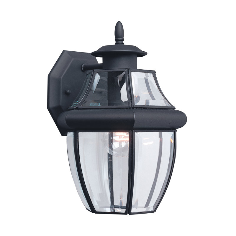 Lancaster One Light Outdoor Wall Lantern from Generation Lighting , Black