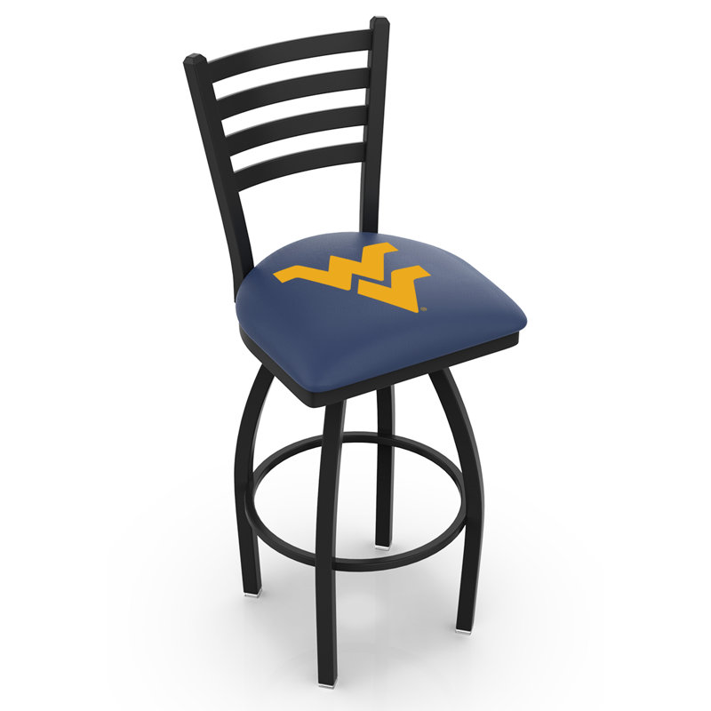 Tabouret de bar 25 po avec coussin NCAA, Virginie-Occidentale