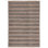 Tapis noir / naturel beige tissé à plat Giannopoulos