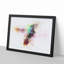 Hummingbird Paint Splash in Abstract - Framed Print-55769043-55769047