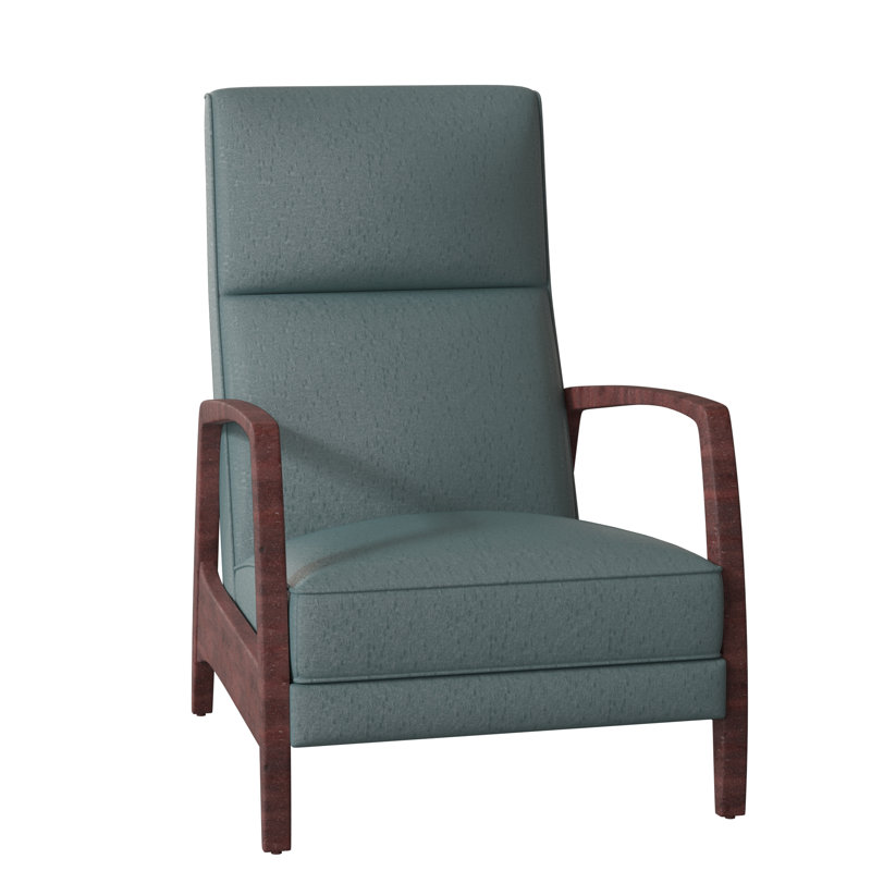 Ansleigh 28.25" Wide Genuine Leather Manual Standard Recliner, Montego Bay, 1181 Pearl