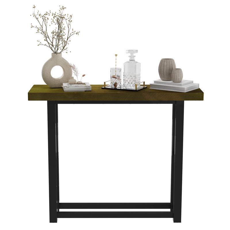 Console en bois massif 39,37 po Boquillas