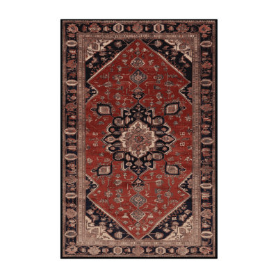 Machine Washable Persian Brown Area Rug