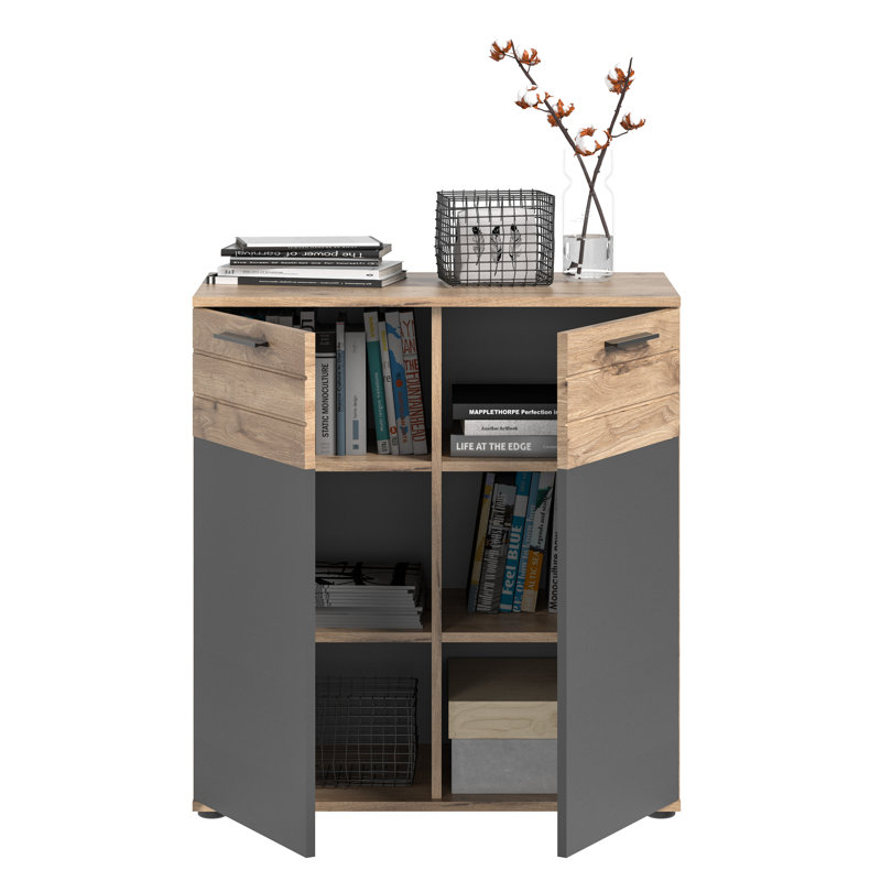 Harley-Jai Engineered Wood 2 - Door Rectangle Accent Cabinet