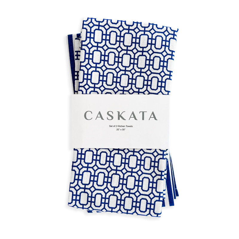 Newport Tea Towel Kitchen Towel, Blue/White