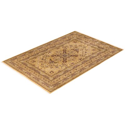 Tregre One-Of-A-Kind Hand-Knotted Area Rug - Yellow, 6' 1"" X 9' 5 -  Isabelline, D2A62B858FA84FC1A6D599439BCB6C8E