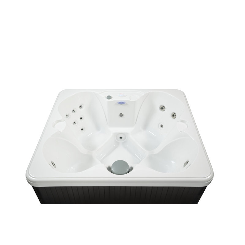 Hudson Bay Spas 110 Volt 4 Person 14 - Jet Acrylic Rectangle Plug And Play Hot Tub