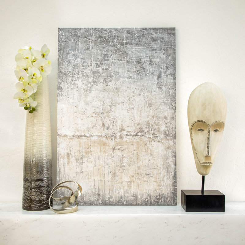 Sculpture décorative en métal - Or, Doré, H 8 po x l 8 po x P 7 po
